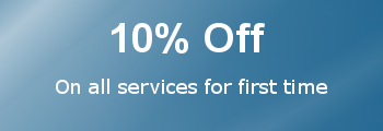 10% off on all services for first time