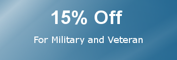 15% off for military and veteran